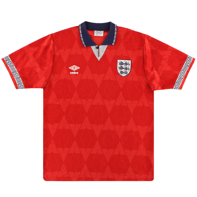 1990-93 England Umbro Auswärtstrikot L