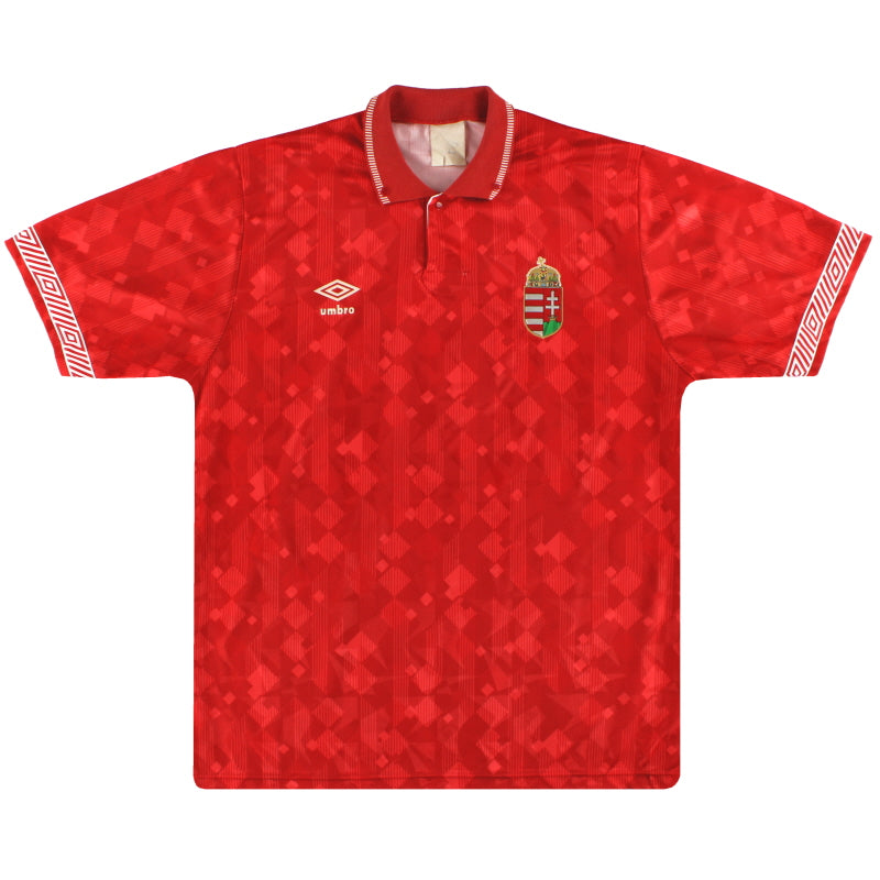 1990-93 Ungarn Umbro Heimtrikot L