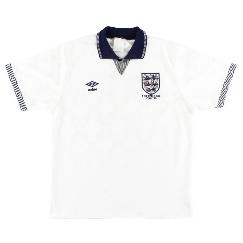 1990 England Umbro 'Italy '90' Heimtrikot S