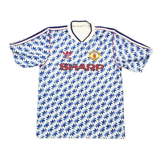 1990/92 Manchester United Away Shirt (M) Adidas