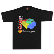 1990er Manchester United "Est 1878" Grafik-T-Shirt S