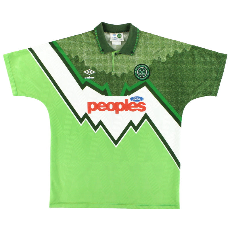 1991-92 Celtic Umbro Auswärtstrikot L