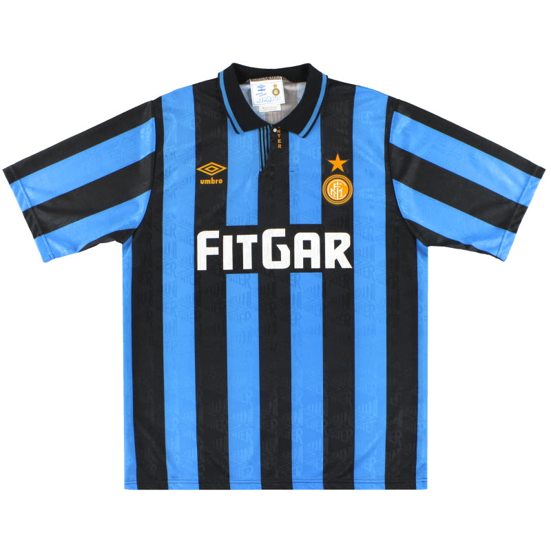 1991-92 Inter Mailand Umbro Heimtrikot Gr. L