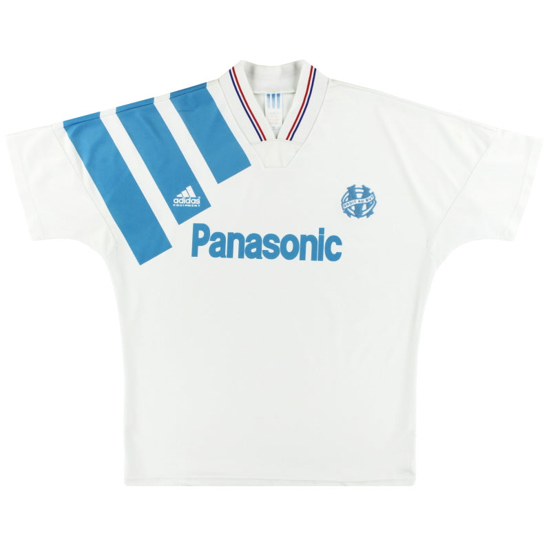 1991-92 Olympique Marseille adidas Heimtrikot M