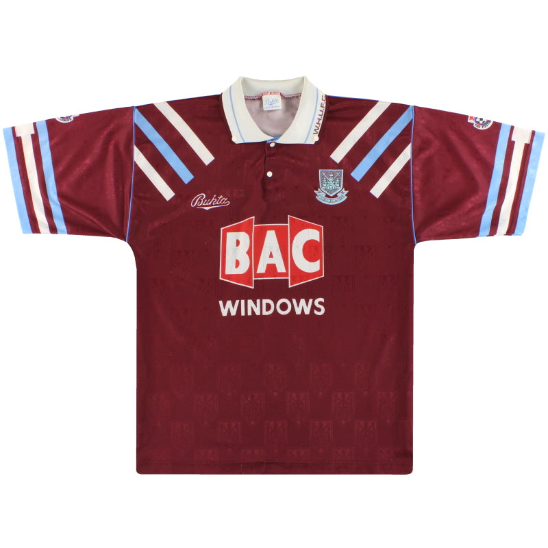 1991-92 West Ham Bukta Heimtrikot L