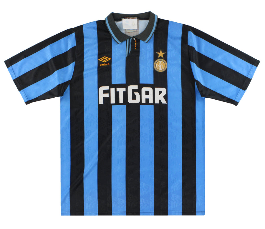 1991-92 Inter Milan Umbro Home Shirt XL