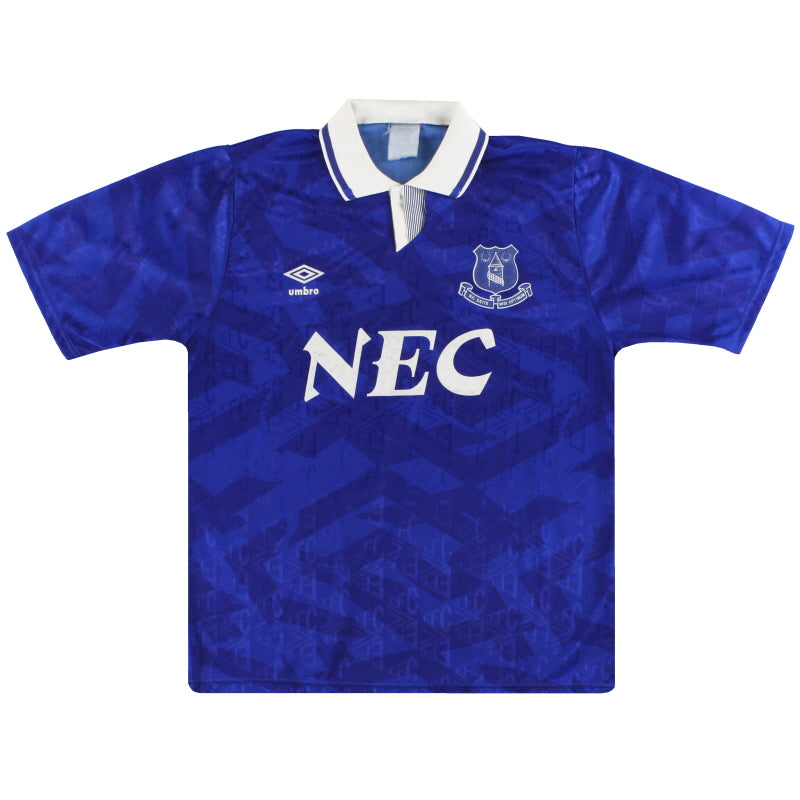 1991-93 Everton Umbro Heimtrikot L