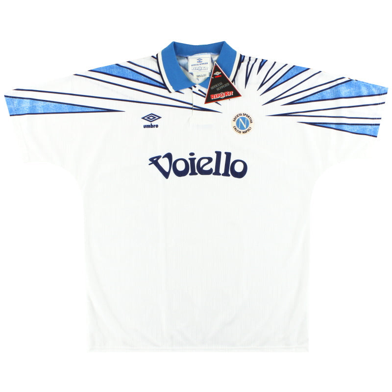 1991-93 Napoli Umbro Auswärtstrikot *BNIB* XL