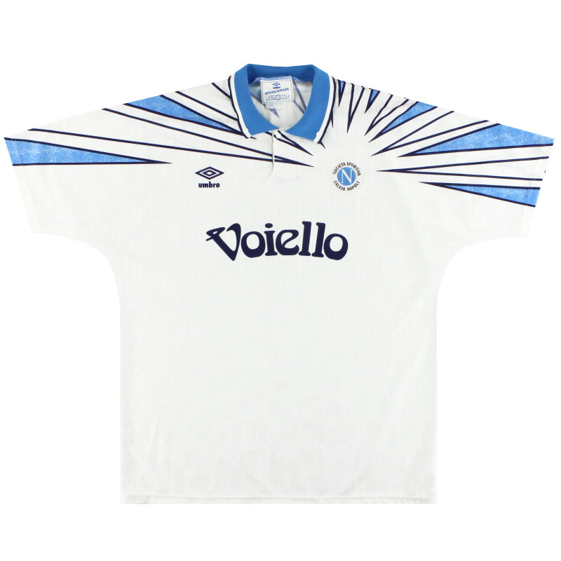 1991-93 Napoli Umbro Auswärtstrikot XL