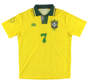 1991-93 Brazil Umbro Home Shirt #7 L