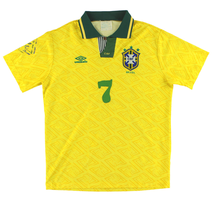 1991-93 Brazil Umbro Home Shirt #7 L