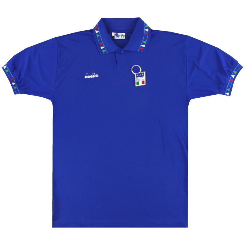 1992-93 Italien Diadora Heimtrikot *Neuwertig* L