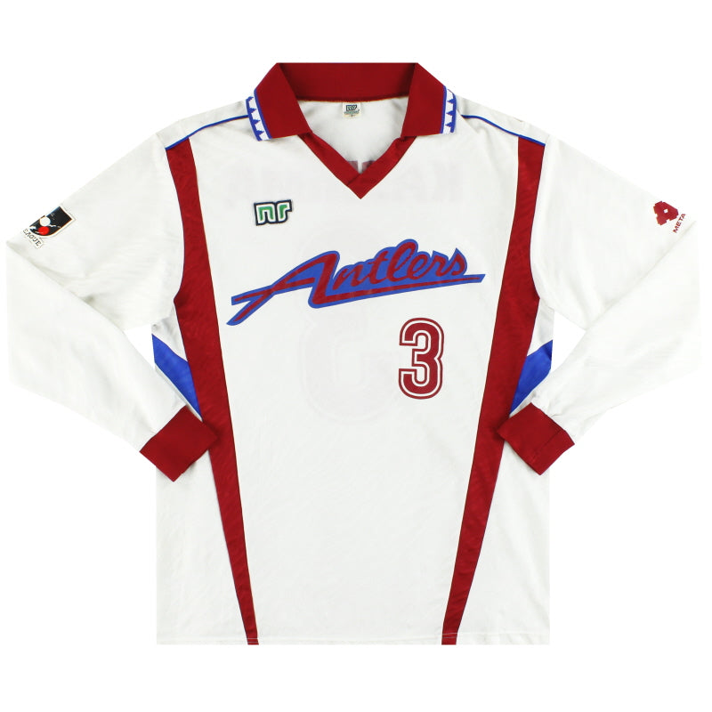 1992-93 Kashima Antlers Ennerre Auswärtstrikot Langarm #3 L