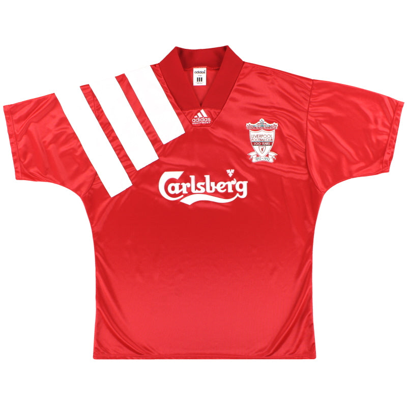 1992-93 Liverpool adidas Centenary Heimtrikot S