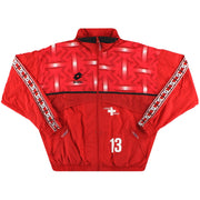 1992-93 Schweiz Lotto Player Issue Trainingsjacke #13 XXL