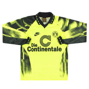 1992-93 Borussia Dortmund Nike Heimtrikot Langarm