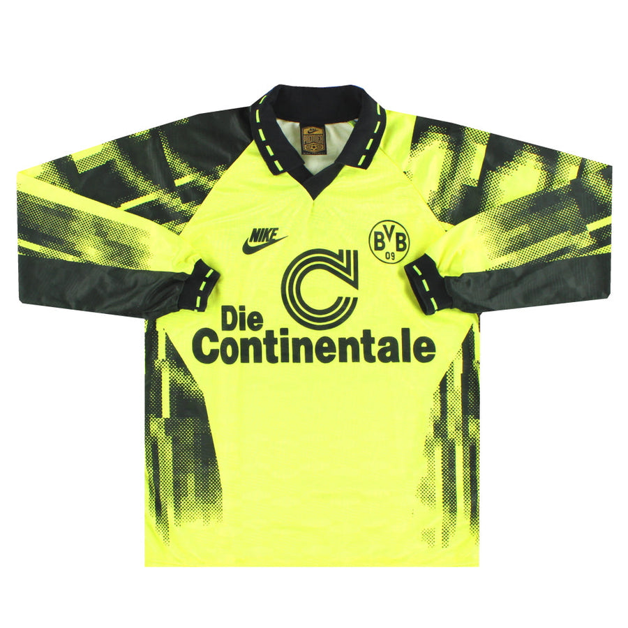 1992-93 Borussia Dortmund Nike Heimtrikot Langarm