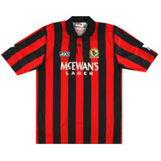 1992-94 Blackburn Asics Spielerversion Auswärtstrikot L