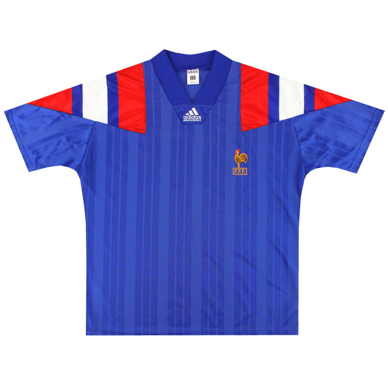 1992-94 Frankreich adidas Heimtrikot XL