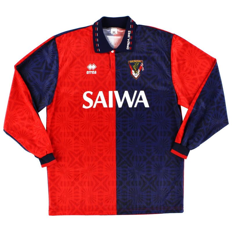 1992-94 Genua Errea Heimtrikot L/S L