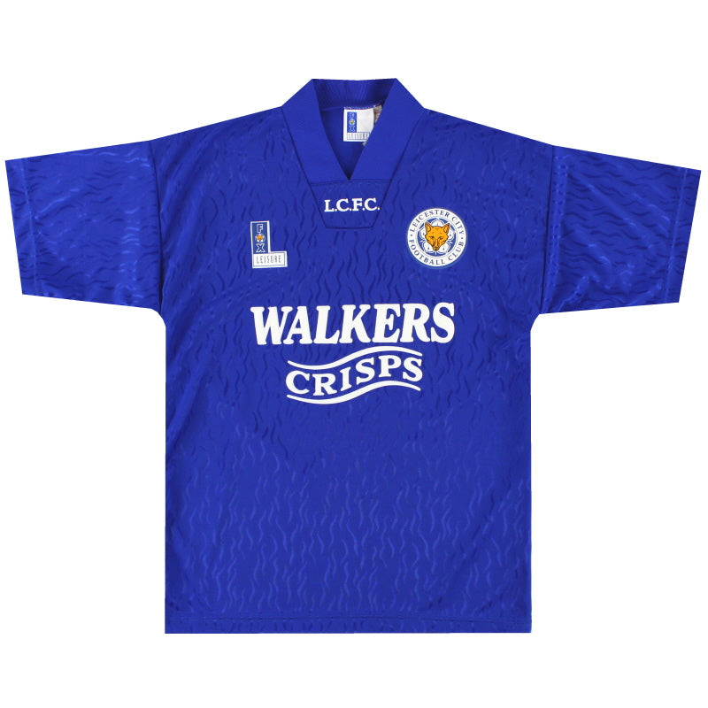 1992-94 Leicester Fox Leisure Heimtrikot *mit Etikett* S