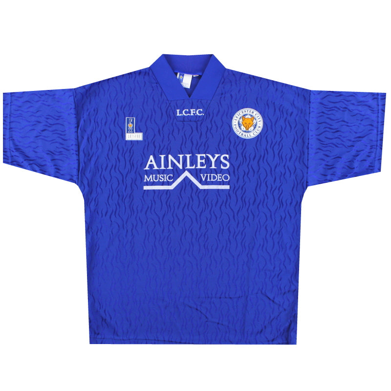 1992-94 Leicester Fox Leisure Heimtrikot *Neu* L