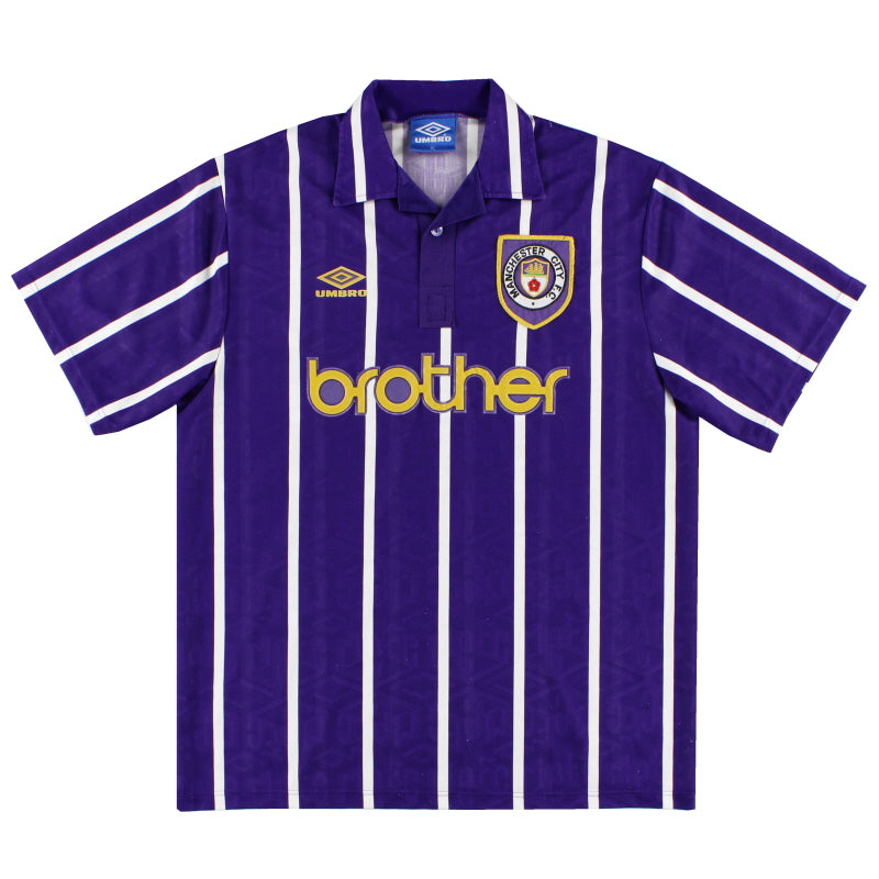 1992-94 Manchester City Umbro Auswärtstrikot M