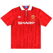 1992-94 Manchester United Umbro 'Champions' Heimtrikot L