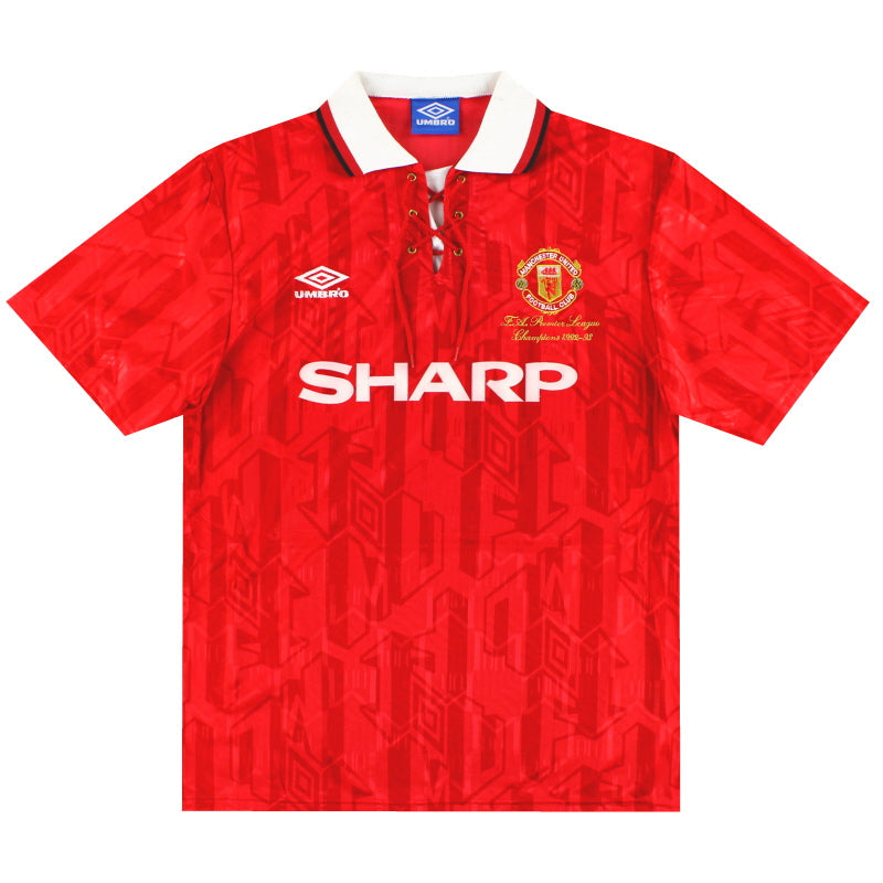 1992-94 Manchester United Umbro 'Champions' Heimtrikot S
