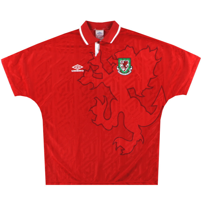 1992-94 Wales Umbro Heimtrikot L