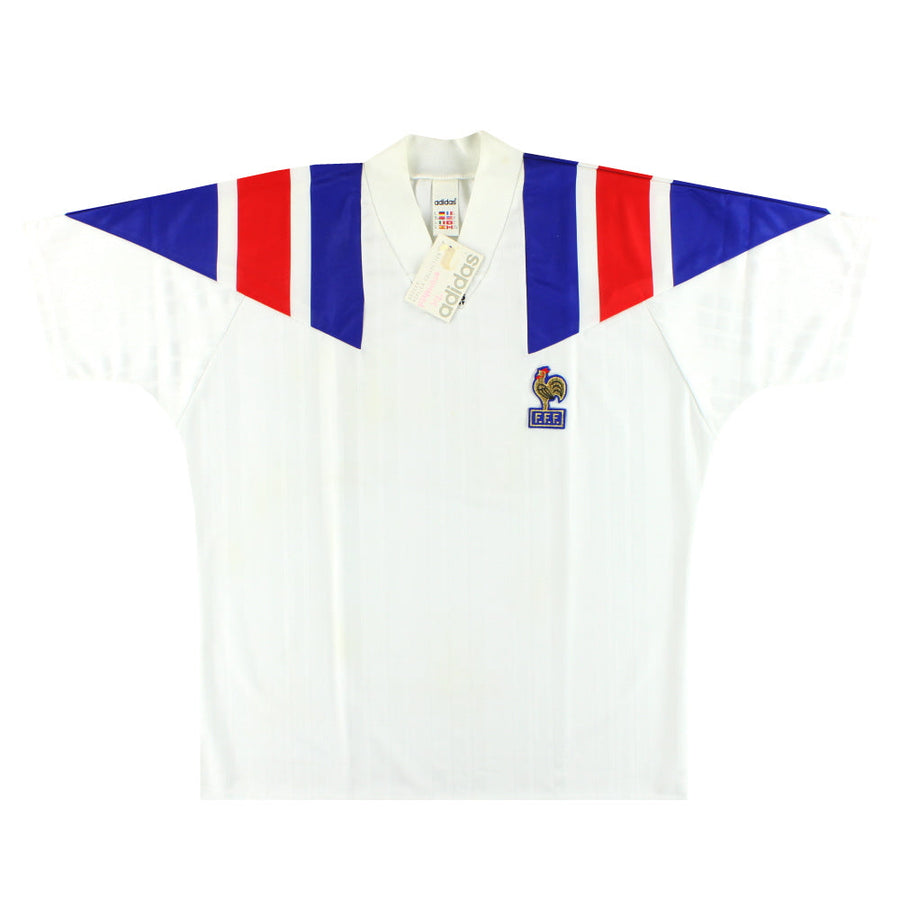 1992-94 Frankreich adidas Auswärtstrikot *mit Etiketten* XL