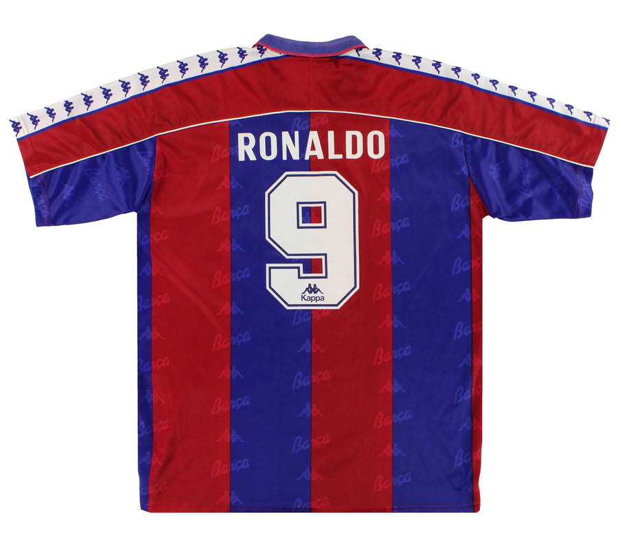 1992-95 Barcelona Kappa Home Shirt Ronaldo #9 L