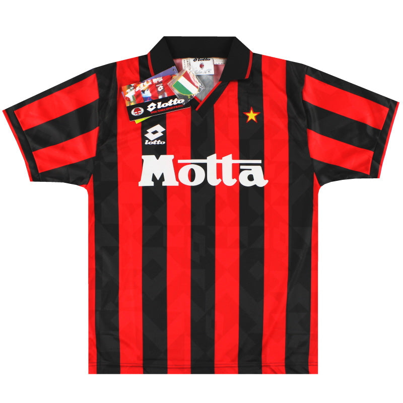 1993-94 AC Mailand Lotto Heimtrikot *mit Etiketten* M