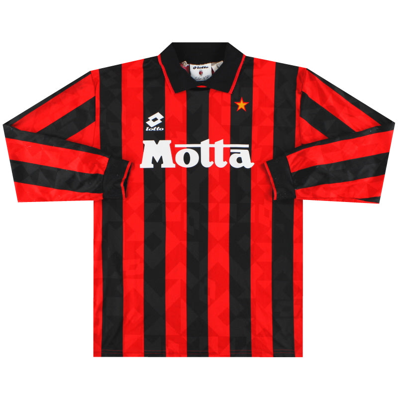 1993-94 AC Mailand Lotto Heimtrikot #9 Langarm L