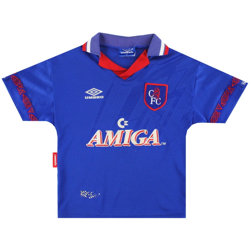 1993-94 Chelsea Umbro Heimtrikot Gr. L.Boys