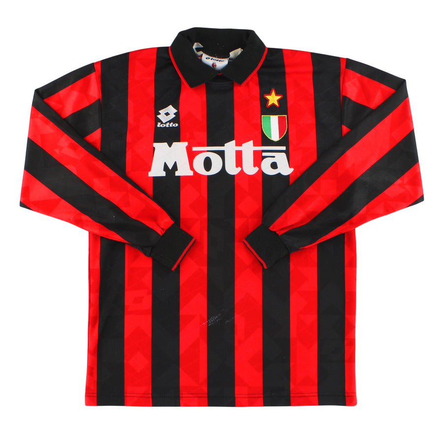 1993-94 AC Milan Lotto Home Shirt L/S