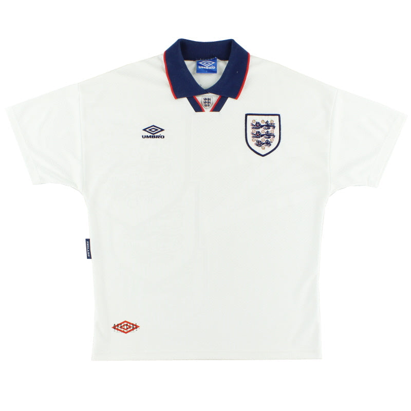 1993-95 England Umbro Heimtrikot L