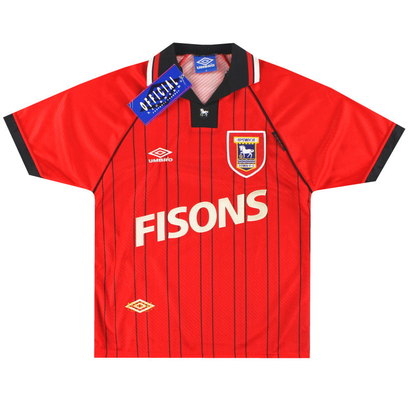 1993-95 Ipswich Umbro Auswärtstrikot *mit Etiketten* M