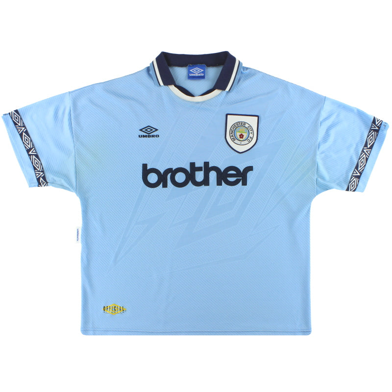 1993-95 Manchester City Umbro Heimtrikot XL