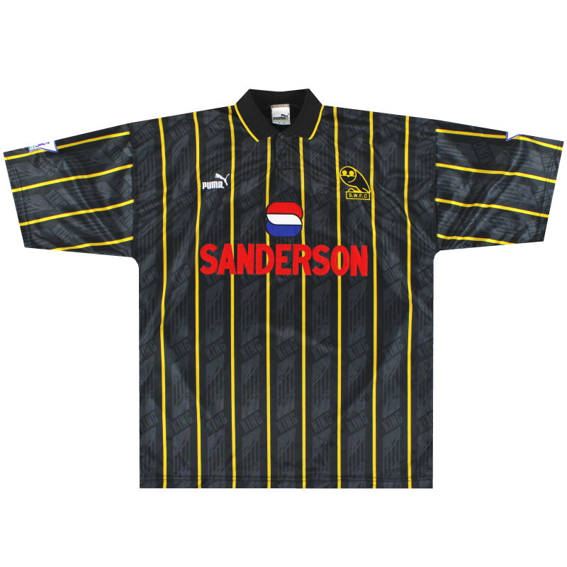 1993-95 Sheffield Wednesday Puma Auswärtstrikot Spielerversion XL