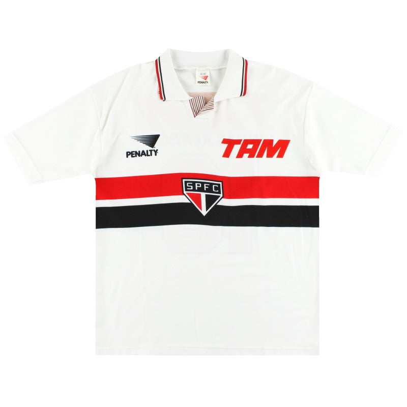 1993 FC São Paulo Strafstoß Heimtrikot #10 XL