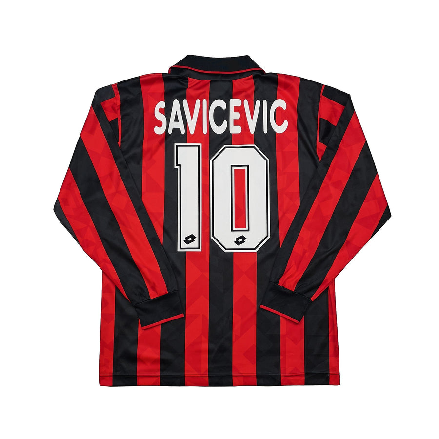 1993/94 AC Mailand Savicevic #10 *NEU M. ETIKETT* Langarm Heimtrikot (M) Lotto