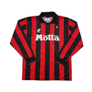 1993/94 AC Mailand Savicevic #10 *NEU M. ETIKETT* Langarm Heimtrikot (M) Lotto
