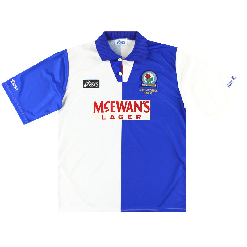 1994-95 Blackburn Asics "Meister" Heimtrikot *Neuwertig* XL