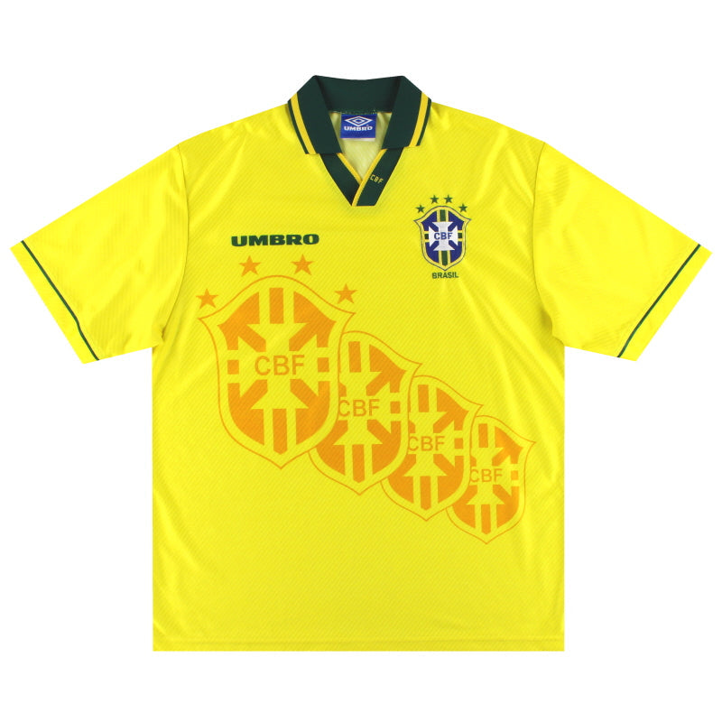 1994-95 Brasilien Umbro Heimtrikot M