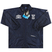 1994-95 Ipswich Umbro Leichte Kapuzen-Regenjacke *mit Etiketten* XXL