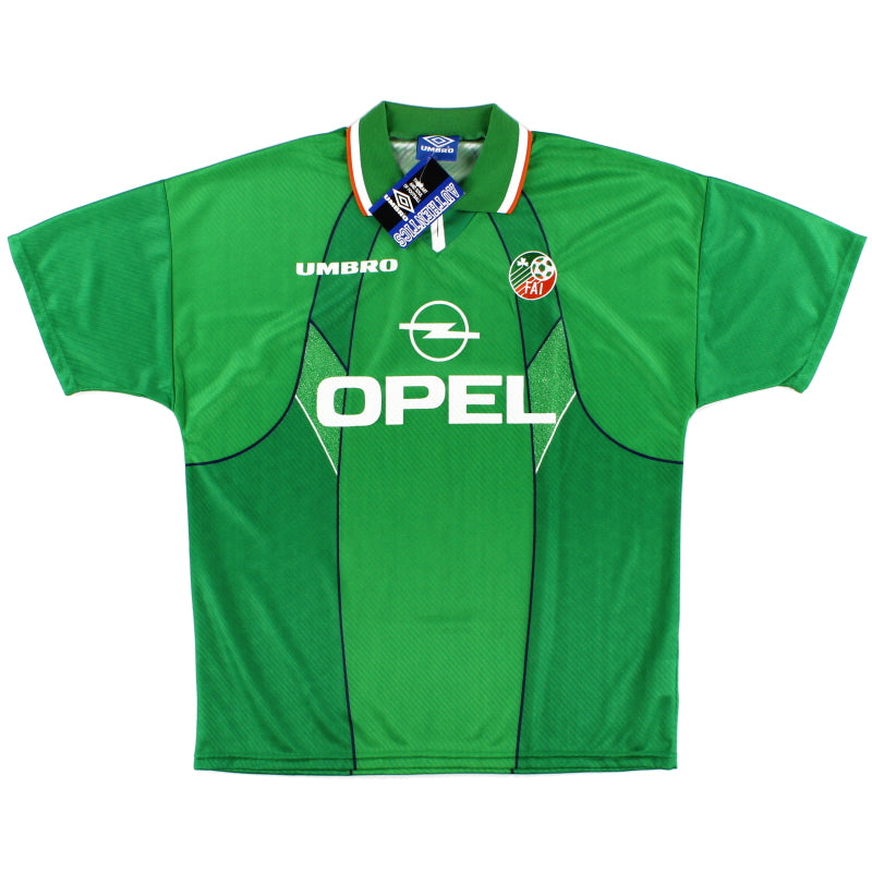1994-95 Irland Umbro Heimtrikot *m/Etiketten* L