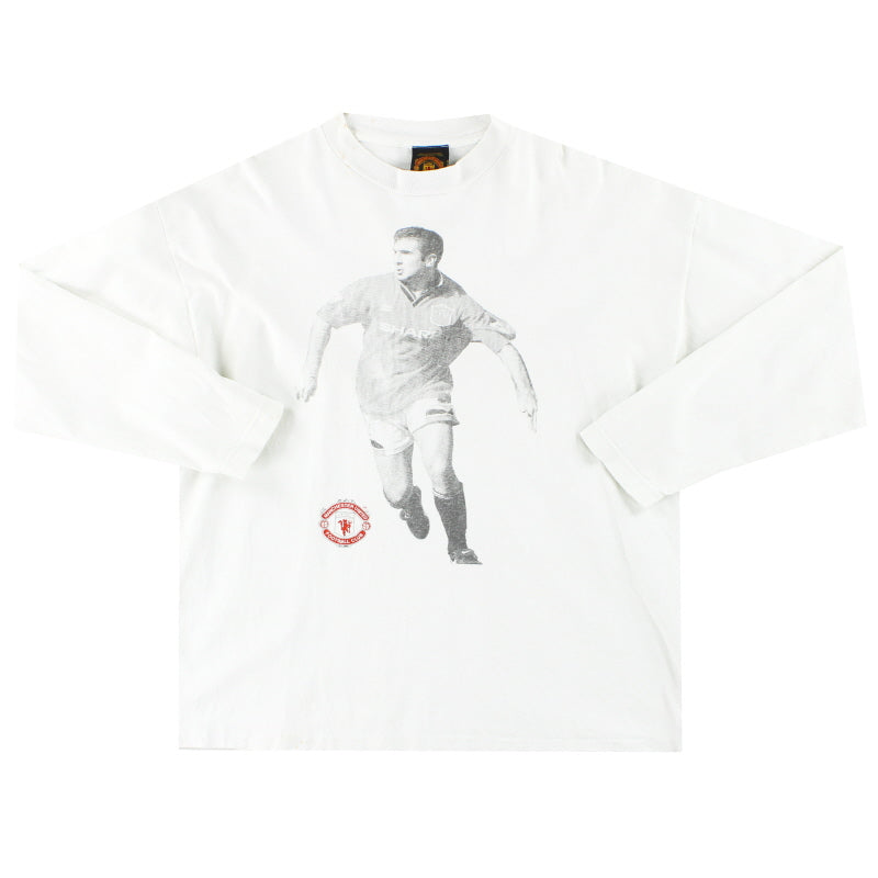 1994-95 Manchester United Cantona Grafik-T-Shirt XL