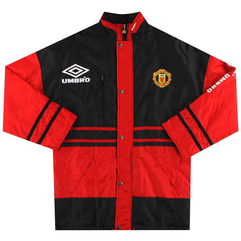 1994-95 Manchester United Umbro Bench Coat *Neuwertig* L