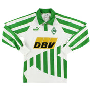 1994-95 Werder Bremen Heimtrikot Langarm XS